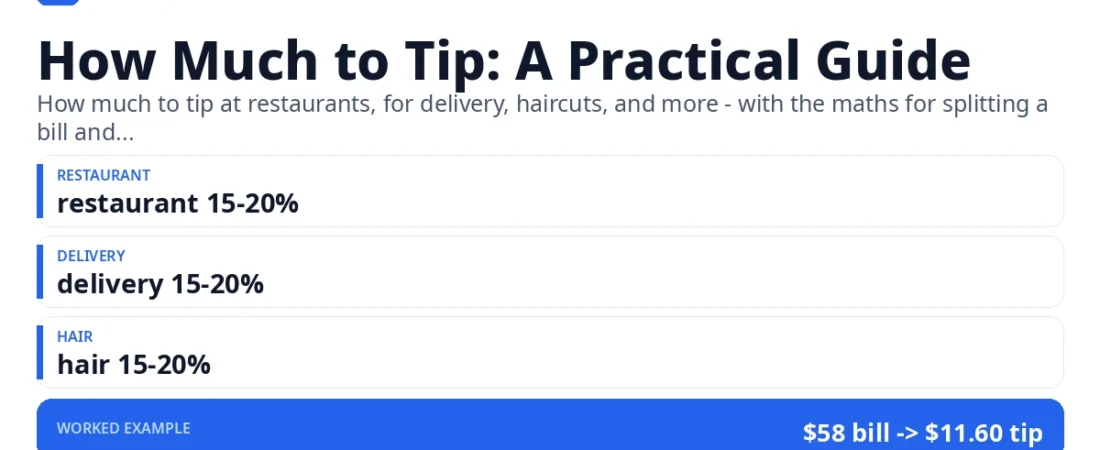 How Much to Tip: A Practical Guide